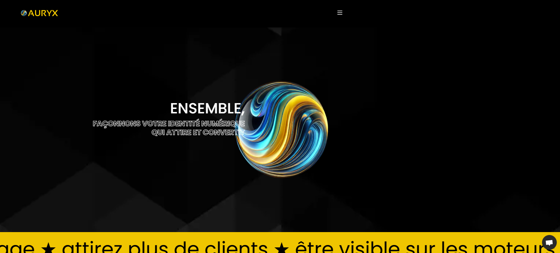 Aperçu du projet AURYX - Agence Digitale Premium