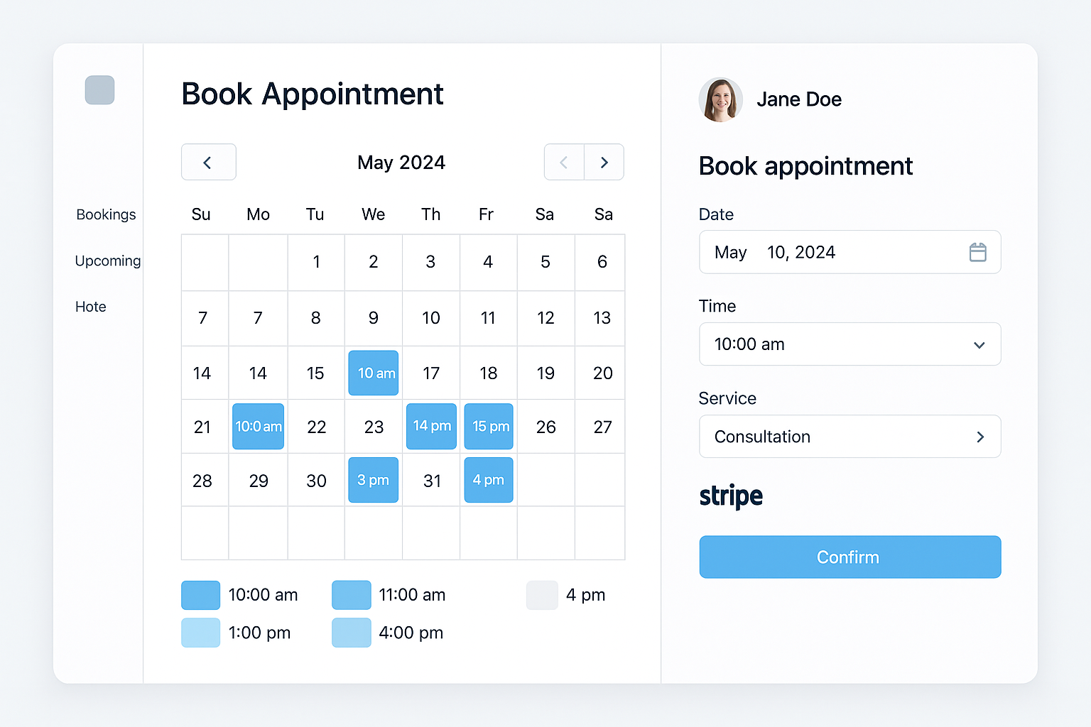 Capture d'écran du projet Système de Réservation en Ligne